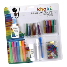 Glitter Set 24 Piece, with Glue